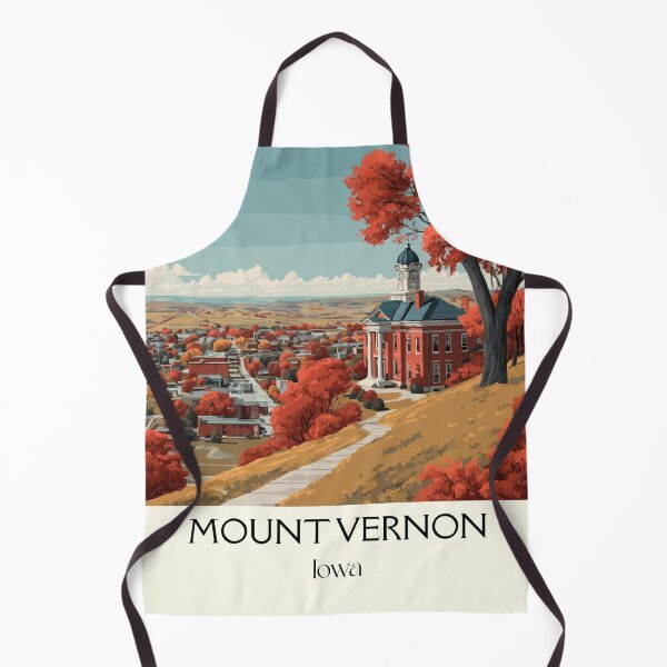 Item preview, Mount Vernon Iowa College Hill | Autumn Town Poster designed and sold by TuncGK.