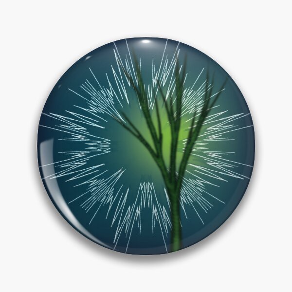 Item preview, Lone tree on green and blue background  designed and sold by n1ckeatsyarn.