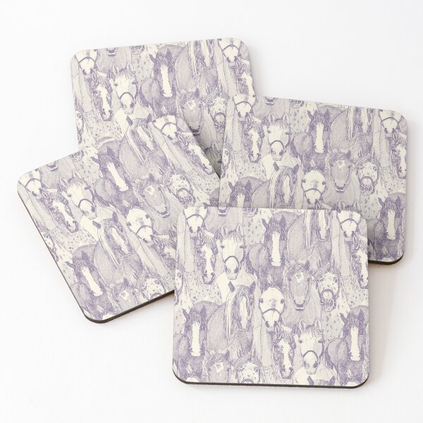 Item preview, just horses violet pearl designed and sold by scrummy.