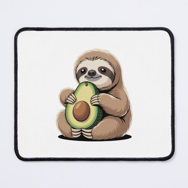 Item preview, Sloth Avocado Cartoon Whimsical Kawaii Animal Art designed and sold by chattsuede.