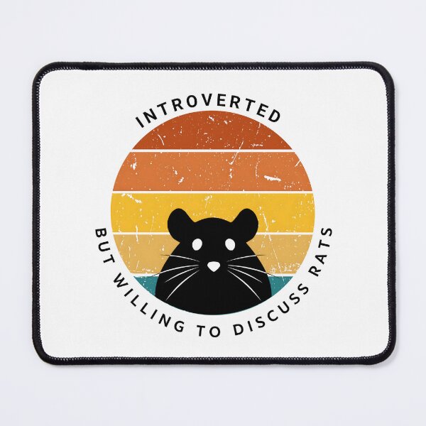 Item preview, Introverted but willing to discuss rats designed and sold by Marsh & Lump.