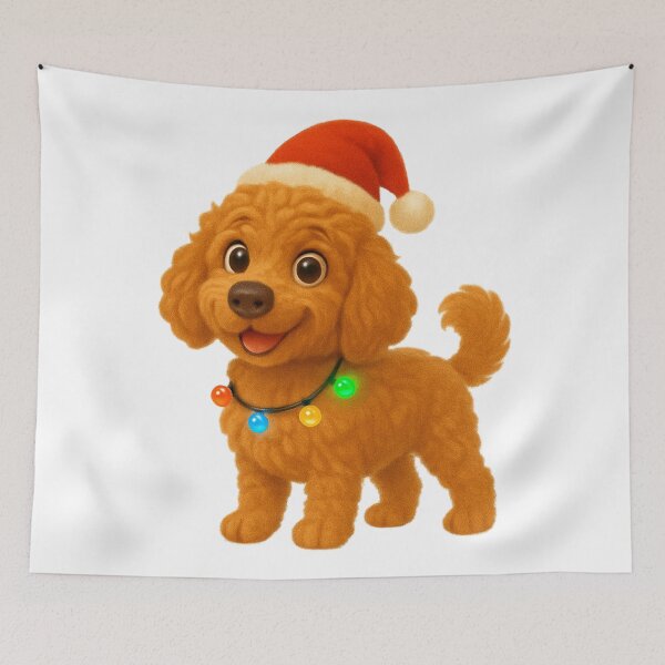 Item preview, Christmas Barbet Dog designed and sold by Sillytoe.