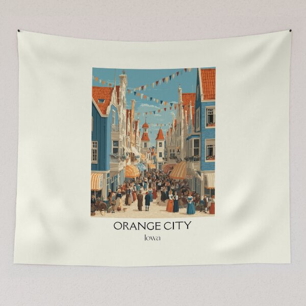 Item preview, Orange City Iowa Tulip Festival | Dutch Heritage Poster designed and sold by TuncGK.