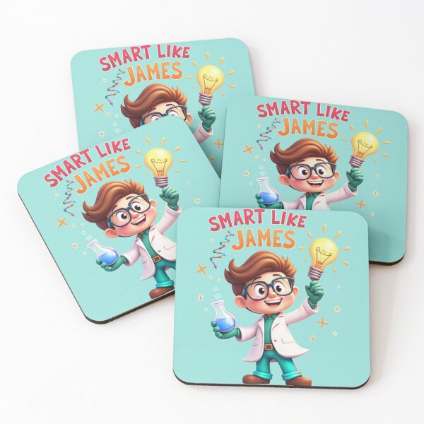 Item preview, Smart Like James” – Personalized Science Design for Kids | Fun Educational T-Shirt, Hoodie, Mug & Gift Collection** designed and sold by CallisC-Arts.