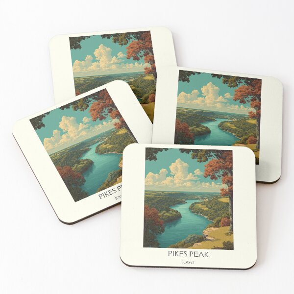 Item preview, Pikes Peak Iowa State Park | River Overlook Poster designed and sold by TuncGK.