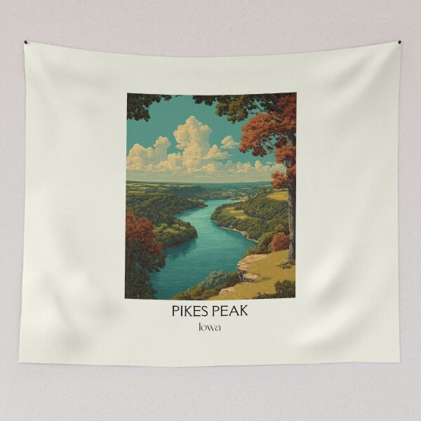 Item preview, Pikes Peak Iowa State Park | River Overlook Poster designed and sold by TuncGK.