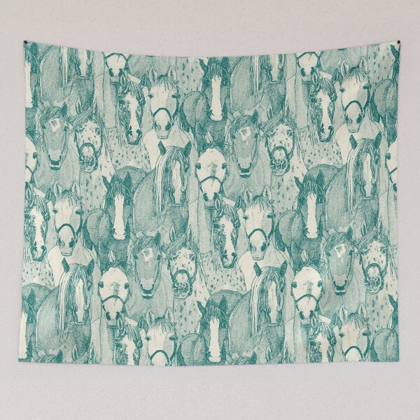 Item preview, just horses viridian pearl designed and sold by scrummy.