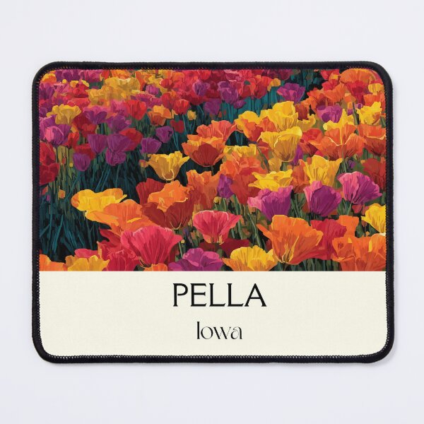 Item preview, Pella Iowa Tulip Fields | Dutch Windmill Poster designed and sold by TuncGK.