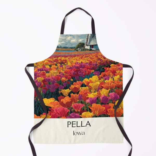 Item preview, Pella Iowa Tulip Fields | Dutch Windmill Poster designed and sold by TuncGK.