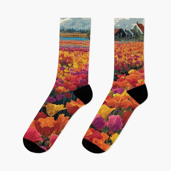 Item preview, Pella Iowa Tulip Fields | Dutch Windmill Poster designed and sold by TuncGK.