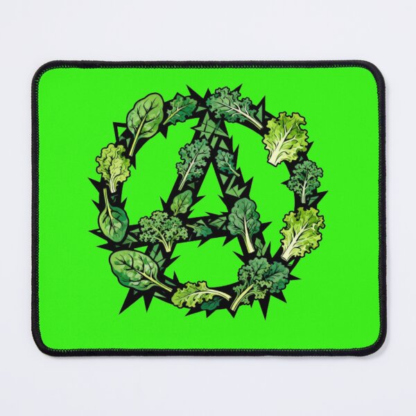 Item preview, Vegan Anarchy Symbol – Plant-Based Rebel  designed and sold by Ditstyle.