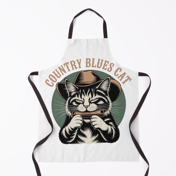 Item preview, Vintage Country Blues Cat Cartoon Art Rustic Music Vibes designed and sold by chattsuede.