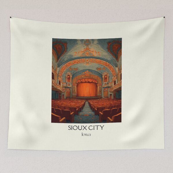 Item preview, Sioux City Iowa Historic Theatre | Ornate Auditorium Poster designed and sold by TuncGK.