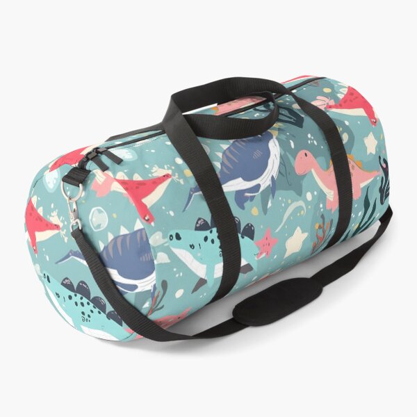 Item preview, Dusty Coral & Teal Dino Garden Pattern | Sweet Botanical Nursery Aesthetic designed and sold by MoonlitDoodles1.