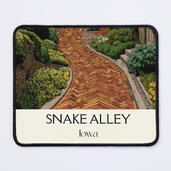 Item preview, Snake Alley Iowa Winding Street | Crooked Path Poster designed and sold by TuncGK.
