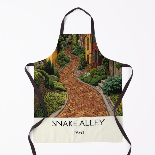 Item preview, Snake Alley Iowa Winding Street | Crooked Path Poster designed and sold by TuncGK.