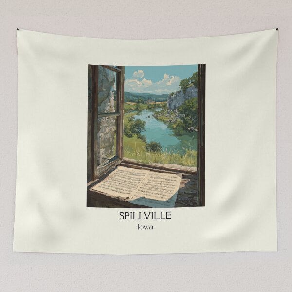 Item preview, Spillville Iowa Historic View | Composer's Inspiration Poster designed and sold by TuncGK.