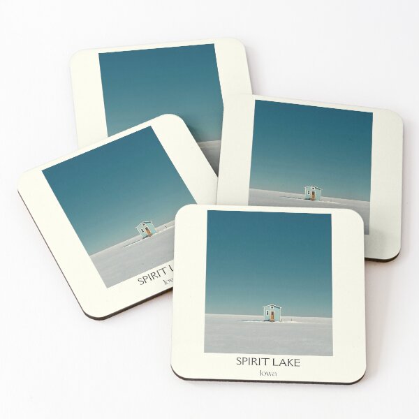 Item preview, Spirit Lake Iowa Minimalist Winter | Frozen Lake Poster designed and sold by TuncGK.