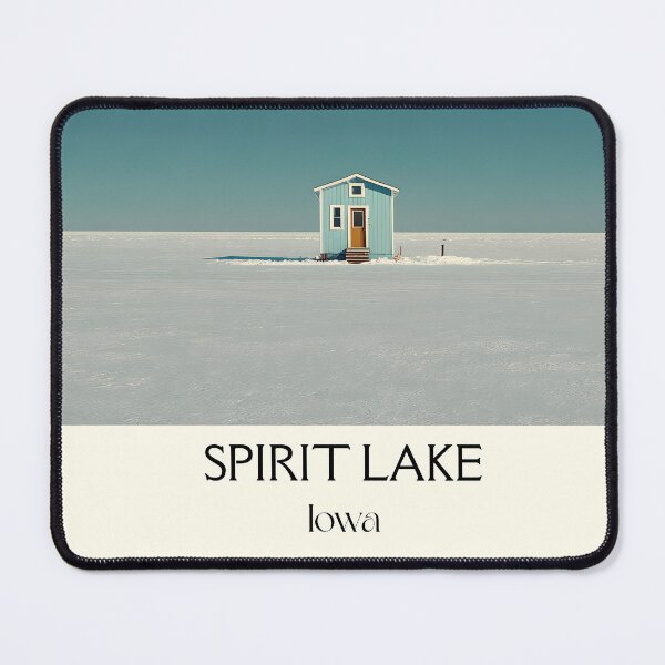 Item preview, Spirit Lake Iowa Minimalist Winter | Frozen Lake Poster designed and sold by TuncGK.