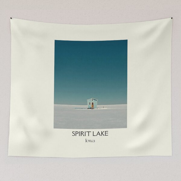 Item preview, Spirit Lake Iowa Minimalist Winter | Frozen Lake Poster designed and sold by TuncGK.