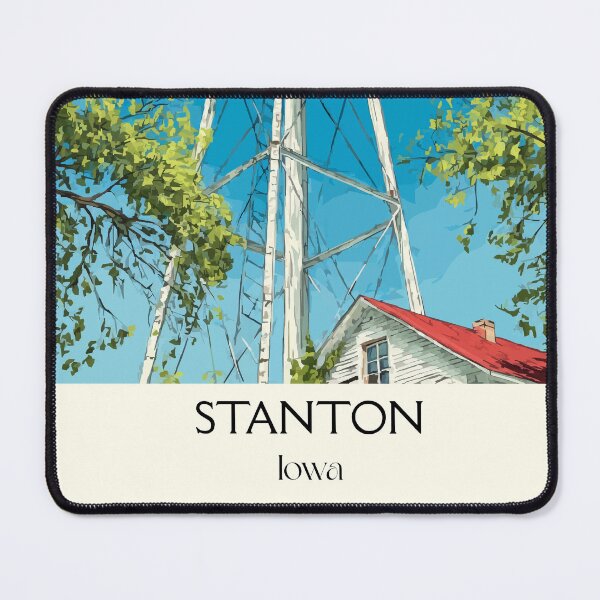 Item preview, Stanton Iowa Water Tower | Swedish Heritage Poster designed and sold by TuncGK.