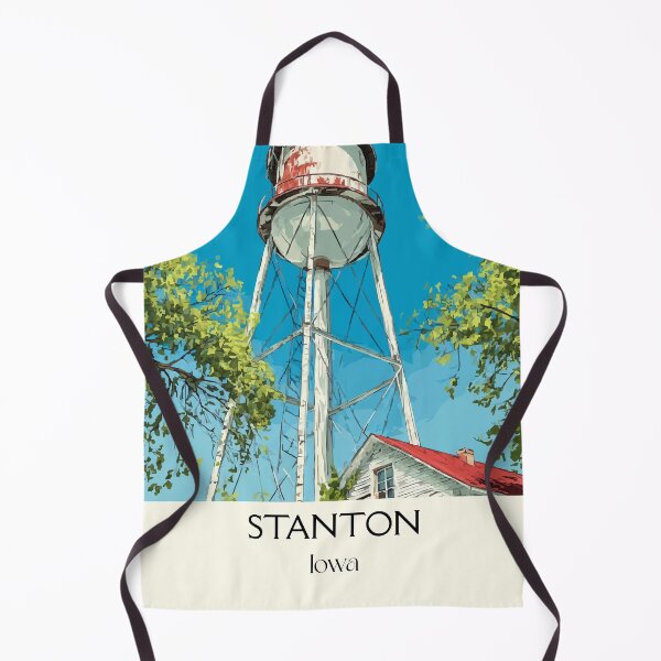 Item preview, Stanton Iowa Water Tower | Swedish Heritage Poster designed and sold by TuncGK.