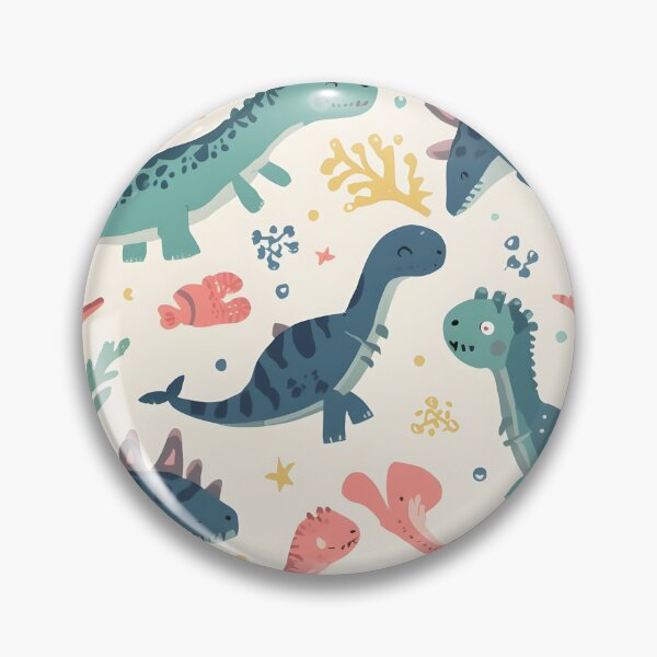 Item preview, Playful Prehistoric Ocean Friends Pattern | Unique Dino Seaweed Aesthetic designed and sold by MoonlitDoodles1.