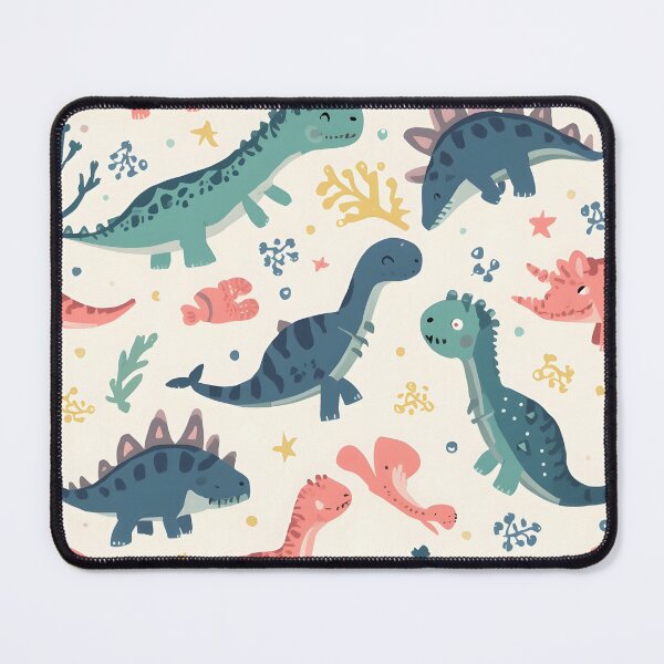 Item preview, Playful Prehistoric Ocean Friends Pattern | Unique Dino Seaweed Aesthetic designed and sold by MoonlitDoodles1.