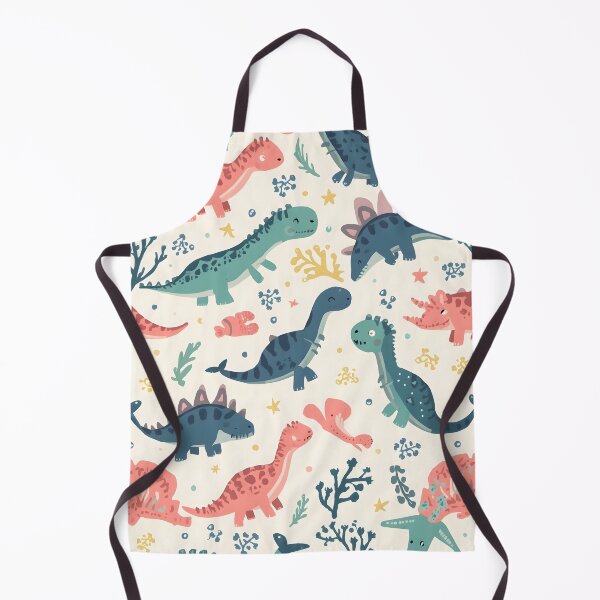 Item preview, Playful Prehistoric Ocean Friends Pattern | Unique Dino Seaweed Aesthetic designed and sold by MoonlitDoodles1.