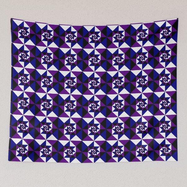 Item preview, Geometric Quilt (Swirl): Night  designed and sold by SarahJosArt.