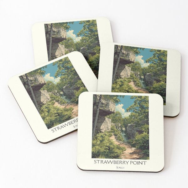 Item preview, Strawberry Point Iowa Wilderness | Backbone State Park Poster designed and sold by TuncGK.