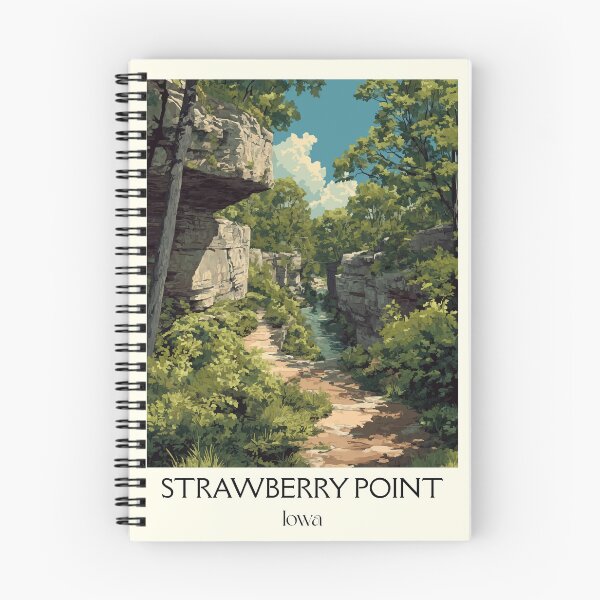 Item preview, Strawberry Point Iowa Wilderness | Backbone State Park Poster designed and sold by TuncGK.
