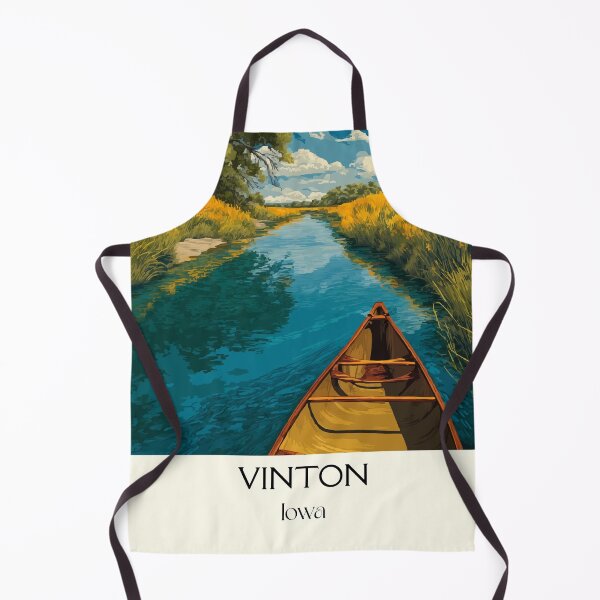 Item preview, Vinton Iowa Cedar River | Summer Canoeing Poster designed and sold by TuncGK.