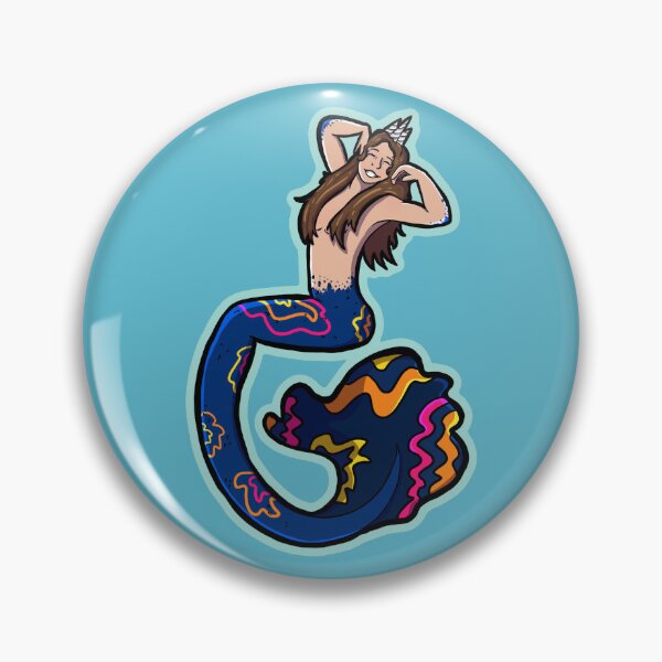 Item preview, Pegatina colorida de princesa sirena designed and sold by Addi Does Art.