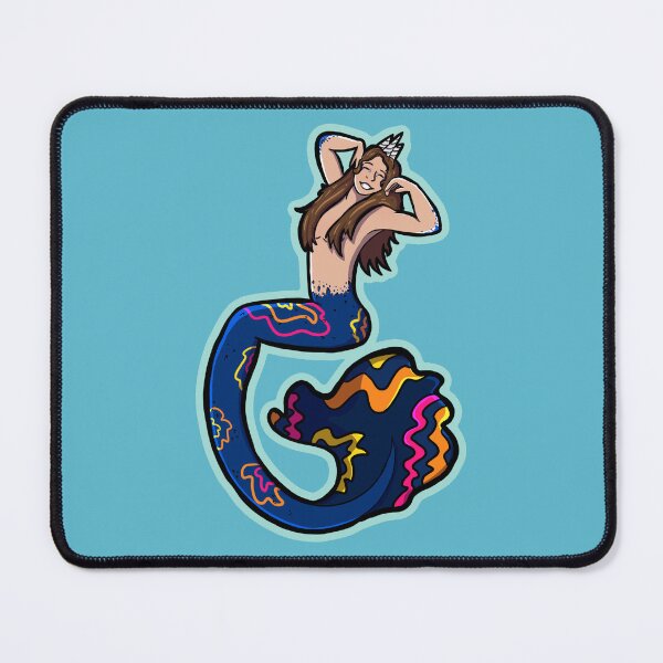 Item preview, colorful princess mermaid sticker designed and sold by Addi Does Art.