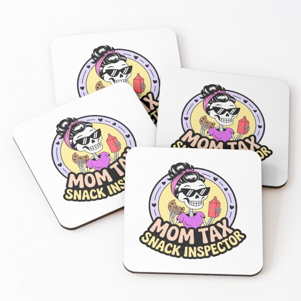 Item preview, Skeleton Mom Tax Snack Inspector Quirky Cartoon Humor designed and sold by chattsuede.