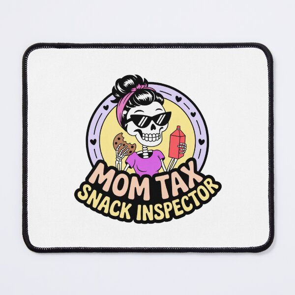 Item preview, Skeleton Mom Tax Snack Inspector Quirky Cartoon Humor designed and sold by chattsuede.