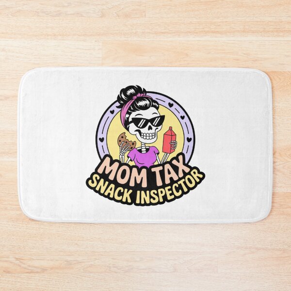 Item preview, Skeleton Mom Tax Snack Inspector Quirky Cartoon Humor designed and sold by chattsuede.