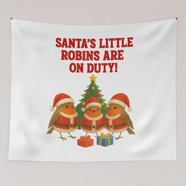 Item preview, Robins Santa's little helpers designed and sold by JamesDunican.