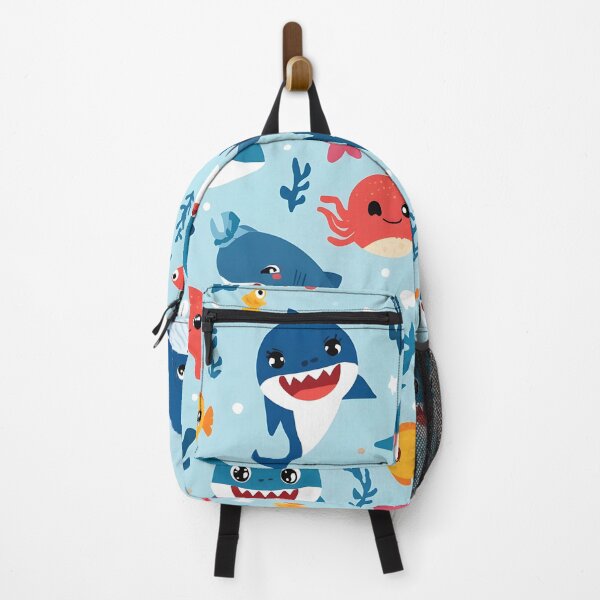 Item preview, Kawaii Ocean Friends Pattern | Happy Sharks, Octopuses & Whales Design designed and sold by MoonlitDoodles1.