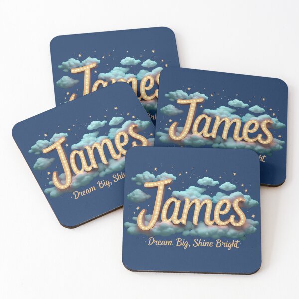 Item preview, James – Dream Big, Shine Bright” – Personalized Inspirational Design for Kids | Starry Night T-Shirt, Hoodie, Mug & Gift Collection** designed and sold by CallisC-Arts.