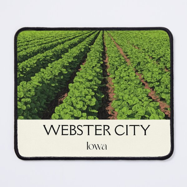 Item preview, Webster City Iowa Farmland | Crop Rows Poster designed and sold by TuncGK.
