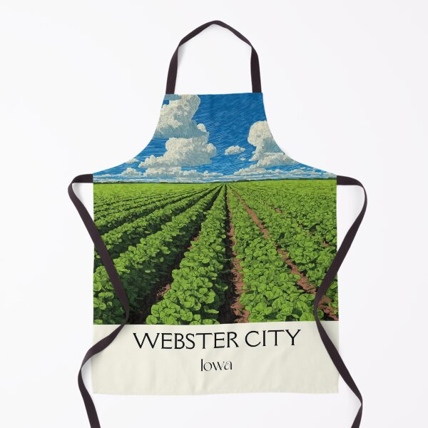 Item preview, Webster City Iowa Farmland | Crop Rows Poster designed and sold by TuncGK.
