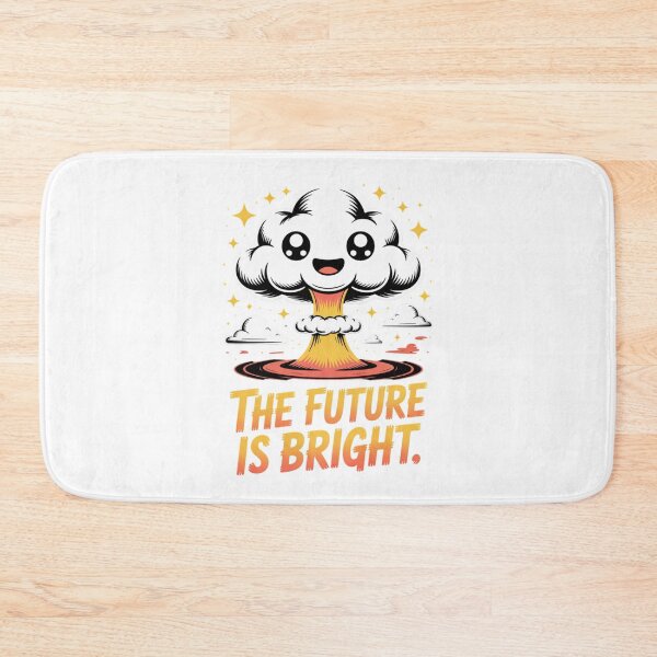 Item preview, Kawaii Mushroom Cloud Dark Humor Illustration with Playful Irony designed and sold by chattsuede.