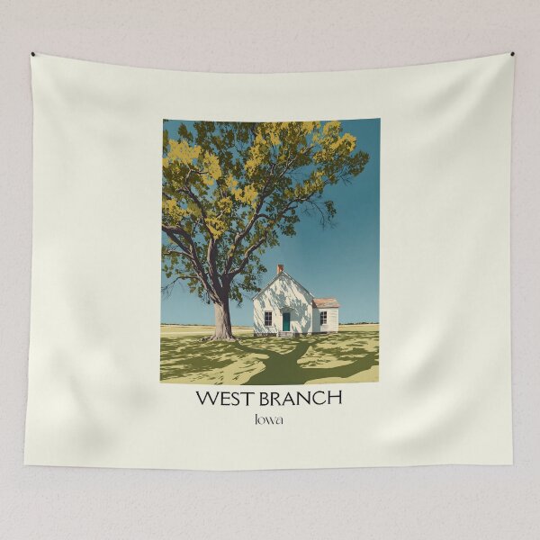 Item preview, West Branch Iowa Historic Site | Presidential Birthplace Poster designed and sold by TuncGK.