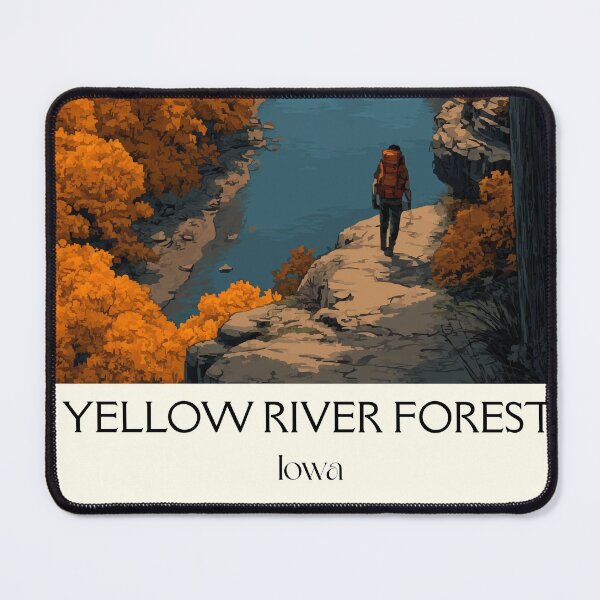 Item preview, Yellow River Iowa Forest | Autumn Overlook Poster designed and sold by TuncGK.