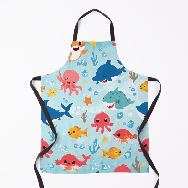 Item preview, Max Cuteness Ocean Friends Pattern | Pop Art Shark, Octopus & Whale Design designed and sold by MoonlitDoodles1.
