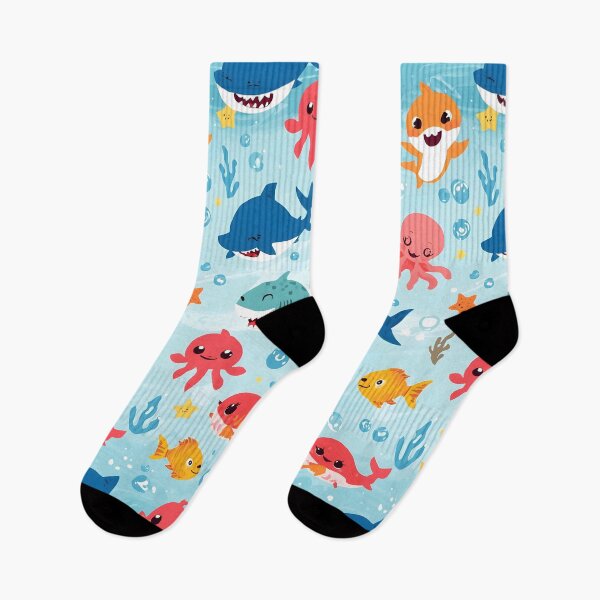 Item preview, Max Cuteness Ocean Friends Pattern | Pop Art Shark, Octopus & Whale Design designed and sold by MoonlitDoodles1.