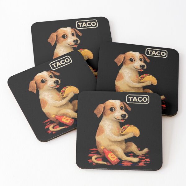 Item preview, Taco Dog, Funny Food Meme, Aesthetic Animal Lover Design designed and sold by SassCity.