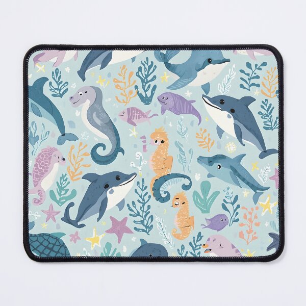Item preview, Underwater Dreams: Gentle Sea Creatures Pattern designed and sold by MoonlitDoodles1.